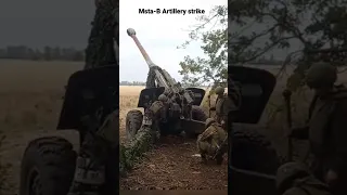 Msta-B artillery unit strikes Ukrainian military target