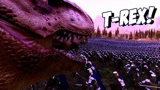 500 Тираннозавров против 40 000 воинов! - Ultimate Epic Battle Simulator (UEBS)