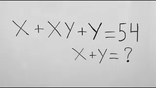 Math Olympiad | A Nice Algebra Math Simplification  X + Y = ?