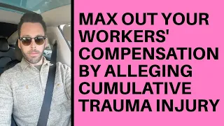 Max Out Workers' Compensation Settlement Allege Cumulative Trauma Injury From Repetitive Work