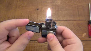 Zippo Lighter Flame Size Is Adjustable...And It's Easy To Do !!!!