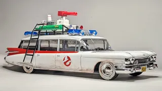 Building the Ghostbusters' ECTO-1 in 1/25 scale - converting the AMT Ertl Ecto-1A