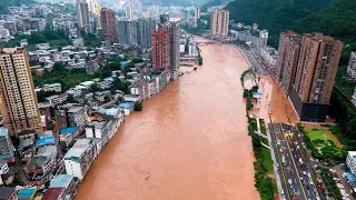 Over 100,000 people evacuated amid heavy rain and flooding in southwest China