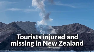 Raw Footage White Island Volcano Eruption | Tourists injured and missing in New Zealand