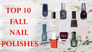 FAVORITE FALL NAIL POLISHES 2023 | Application + Swatches on the Natural Nails