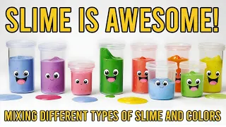 Mixing Different Types Of Slime And Colors (Part 1) Relaxing Slime Video No Talking No Music