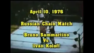 Boston Garden 4/10/1976 Chain Match Ivan Koloff vs Bruno Sammartino