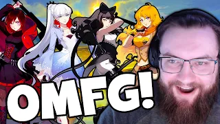 First Time REACTING to ALL RWBY TRAILERS Non Anime Fans!