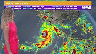 Tracking the timing and impacts of Hurricane Hilary