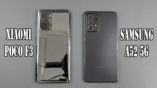 Poco F3 vs Samsung Galaxy A52 5G | SpeedTest and Camera comparison