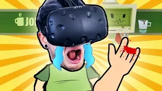 DanTDM The Diamond Minecart TDM I SHREDDED MY HAND  Job Simulator