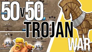 100 Attacks in 15 Minutes!! Insane 50v50 Trojan War!!!