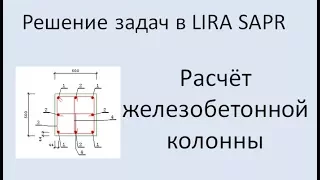 Lira Sapr Расчёт железобетонной колонны