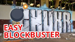 Graffiti BLOCKBUSTER - Follow My EASY Process (RAW)