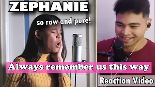 ZEPHANIE belts out a raw and pure vocals singing "Always Remember Us This Way" SINGER HONEST REVIEW