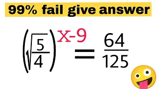 A nice math exponent equation solving | Olympiad problem