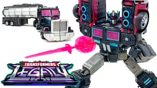 Transformers LEGACY Velocitron Leader Class SCOURGE/ BLACK CONVOY Robots In Disguise Universe Review