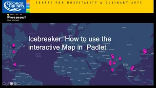 Icebreaker how to use maps in Padlet