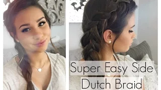 Super Easy & Cute Side Dutch Braid Tutorial!