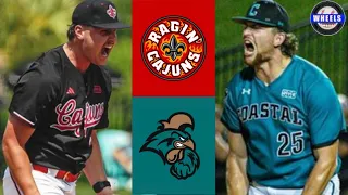 #14 Louisiana v #19 Coastal Carolina Full Doubleheader Highlights | 2024 College Baseball Highlights