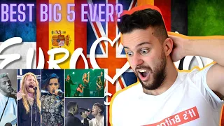 BEST BIG 5 EVER?! // EUROVISION REHEARSALS REACTION