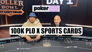 Opening Sports Cards At A 100K PLO Poker Tournament In Las Vegas