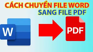 Cách Chuyển File Word Sang PDF Trên Máy Tính