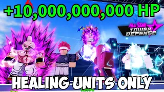 Healing Units Only Reached INSANE Wave with ZERO DAMAGE! | ASTD Challenge