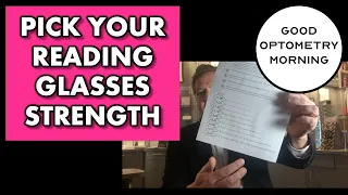 OVER THE COUNTER READING GLASSES:  How to pick the correct strength of ready made reading glasses