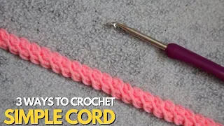 How to Crochet a Simple Cord | Free puff stitch cord pattern tutorial |