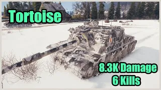 Tortoise ● 8300 DMG ● 6 KILLS ● World of Tanks ● Replay