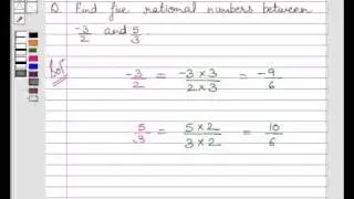 Example: Finding  Rational Numbers Between Fractions