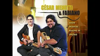 Menu do DVD - César Menotti e Fabiano - Palavras de Amor: Ao Vivo - 2005