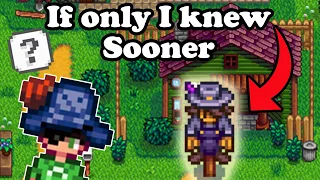 Things I Wish I knew Sooner In Stardew Valley