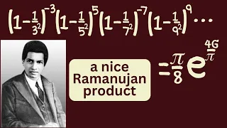 a nice product from Ramanujan -- featuring 3 important constants!