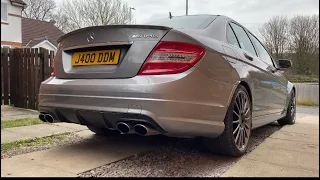 Mercedes c63 amg 09 warm start