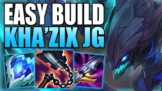 THIS IS HOW YOU PLAY KHA'ZIX JUNGLE WITH THE BEST EZ BUILD SETUP! - Gameplay Guide League of legends