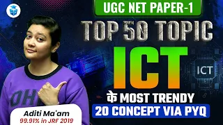 Best Trick to Learn UGC NET Paper 1 ICT Concepts by Aditi Mam | UGCNET ICT PYQs & Important Topics