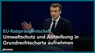 EU-Ratspräsidentschaft: Macron stellt französisches Programm vor