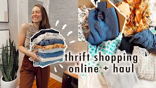 thrift shopping online + summer clothing try-on haul | XO, MaCenna Vlogs