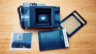 Polaroid 110a 4x5 conversion: 1st prototype