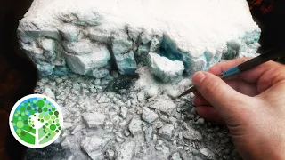 How to make an ULTRA-REALISTIC model glacier: Making a Scene Vol #4  - ice and snow