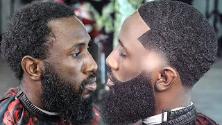 🔥EPIC TRANSFORMATION🔥HE PAID $250 FOR THIS HAIRCUT/ LOW TAPER/ FADED BEARD/ BARBER TUTORIAL