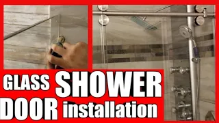 How to install A modern Frameless glass Shower Door Kit