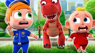 T-rex is Coming! | Dinosaur Song | Funny Kids Songs & More Nursery Rhymes | Songs for KIDS
