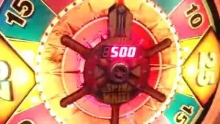 Dave and Buster jackpot pirate wheel