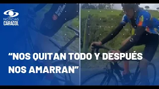 Ciclista víctima de los delincuentes cerca de Bogotá narra el infierno que vivió