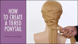 How To Create a Tiered Ponytail (Stacked Ponytail)