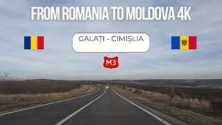 Driving from Romania to Moldova Galați to Comrat to Cimişlia