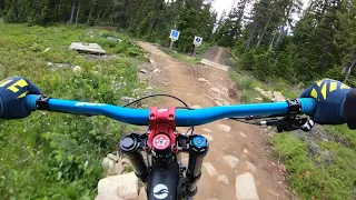 Trail Guide to HWY 19 (Highway 19) at Mount Washington Bike Park (Blue - Intermediate Trail)